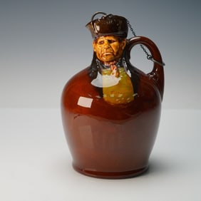 Royal Doulton Kingsware Modeled Head Flask, Bill Sikes