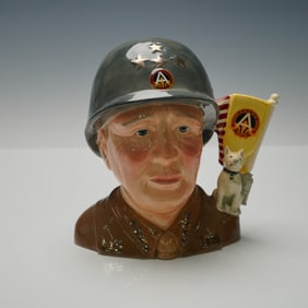 Royal Doulton Large Character Jug, General Patton D7026
