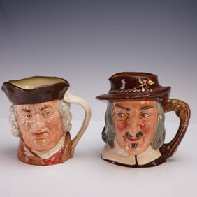 2pc Royal Doulton Character Jug Set