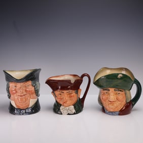 3pc Royal Doulton Character Jug Set