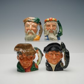 4pc Small Royal Doulton Character Jugs