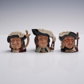 3pc Royal Doulton Mini Character Jugs, Three Musketeers