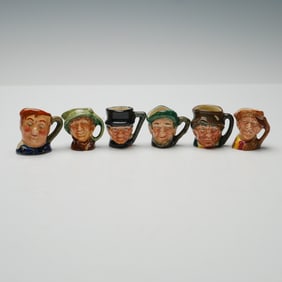 6pc Royal Doulton Tiny Character Jugs