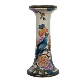 Vintage Weller Pottery Flemish Birds Pedestal
