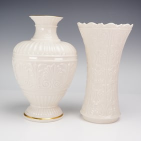 2pc Lenox Porcelain Vases