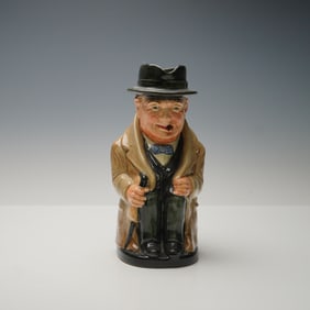 Royal Doulton Porcelain Toby Jug, Winston Churchill