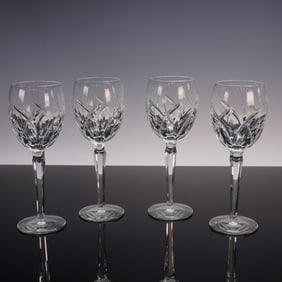 4pc Lucerne by Waterford Crystal Wine Glasses