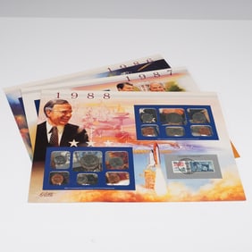 3pc 1986-1988 U.S. Uncirculated Coin Sets Collection