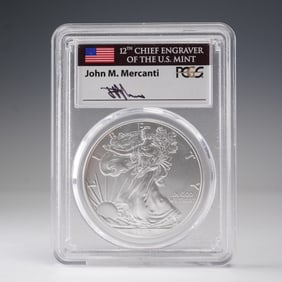 2017-W Burnished American Silver Eagle Dollar Coin PCGS Graded SP 70