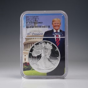 2021-S American Silver Eagle Type 2 Dollar NGC Graded PF70 Ultra Cameo FDOI