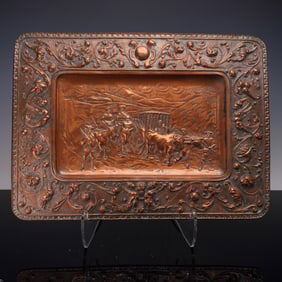 Embossed Copper Relief Plaque