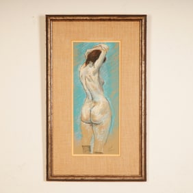 David Sullivan, Original Pastel on Paper, Study of a Nude, Signed
