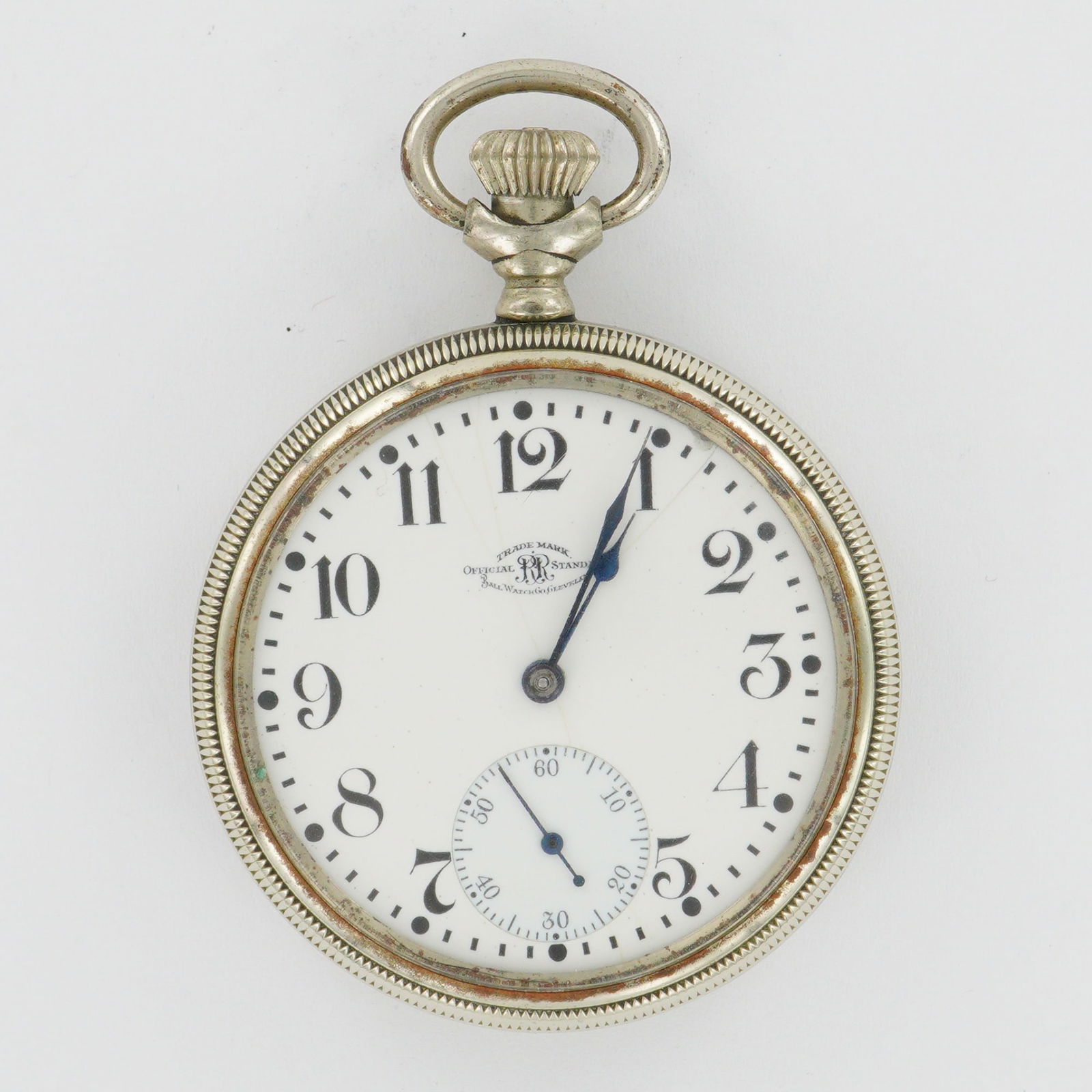 Ball Watch Co. Official RR Standard 16S LS Silveroid Loaner Pocket Watch (1 of 5)
