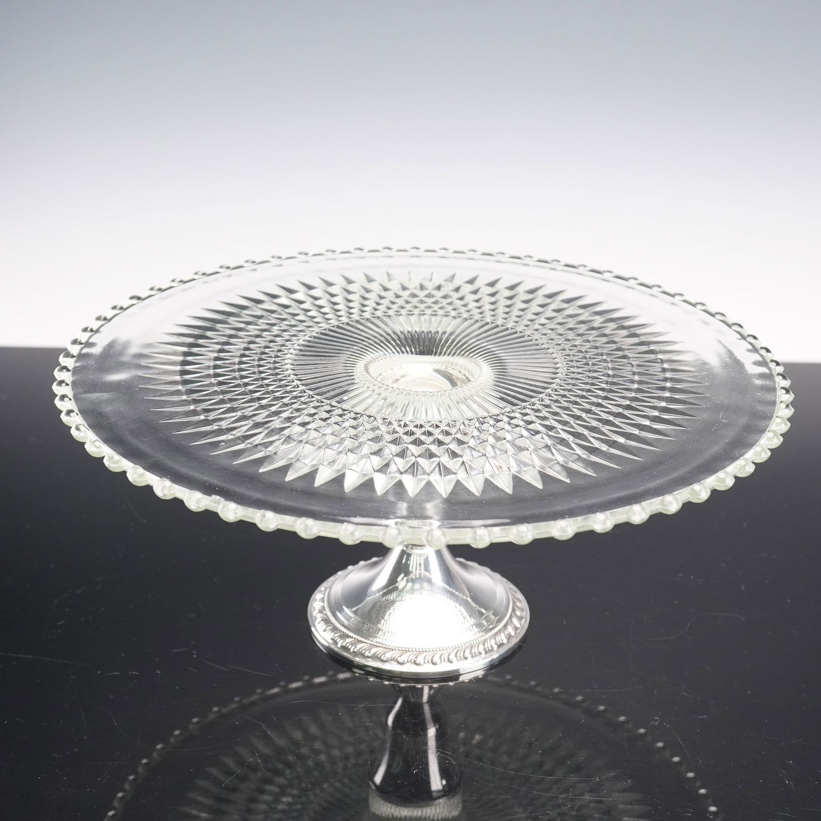 Duchin Creation Weighted Sterling Silver Cake Plate (1 of 8)