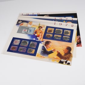 3pc 1970-1972 U.S. Uncirculated Coin Sets Collection