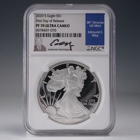 2020-S US 1oz Silver Eagle NGC PF70 UCAM FDOI