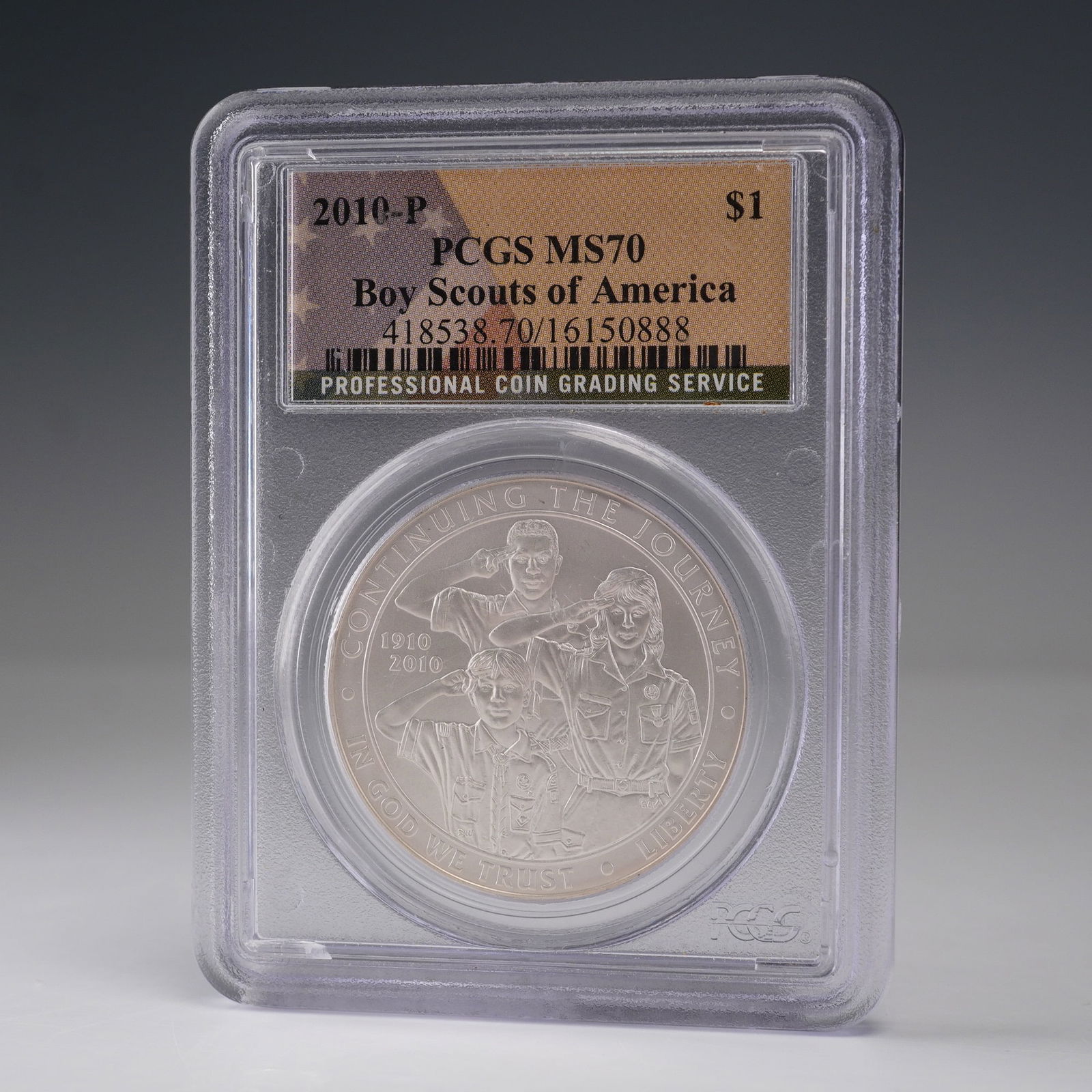 2010-P Boy Scouts of America Dollar Coin PCGS Graded MS 70 (1 of 4)