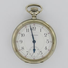 Waltham Watch Co. Vanguard Railroad Grade 16S Silveroid Pocket Watch