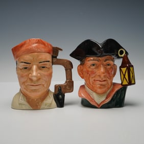 2pc Royal Doulton Character Jugs, D7010 and D6569