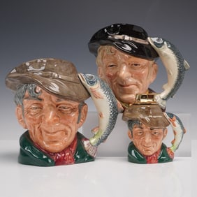 3pc Royal Doulton LG Jugs & Lighter - The Poachers D6781, 6429