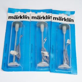 3pc Marklin Model Street Lamp Set, Light 7047HO