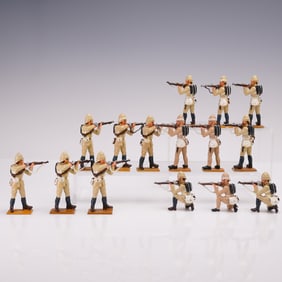 15pc El Templario Lead Soldiers, British Colonial Infantry Figures