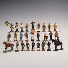 27pc Mixed Military and Historical Figurines