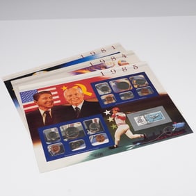 3pc 1981, 1984, and 1985 U.S. Uncirculated Coin Sets Collection