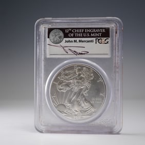 2011-W American Silver Eagle Type 1 Dollar PCGS Graded MS 70