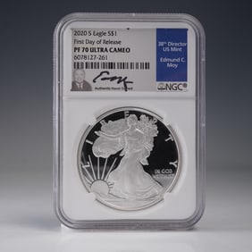 2020-S US 1oz Silver Eagle NGC PF70 UCAM FDOR