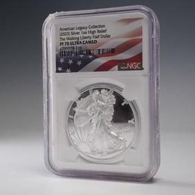 (2023) Am. Legacy 1oz Silver Walking Liberty Half Dollar NGC PF70 UCam