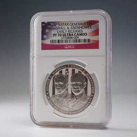 2013-P 5-Star Generals Silver Dollar NGC Graded PF 70 Ultra Cameo