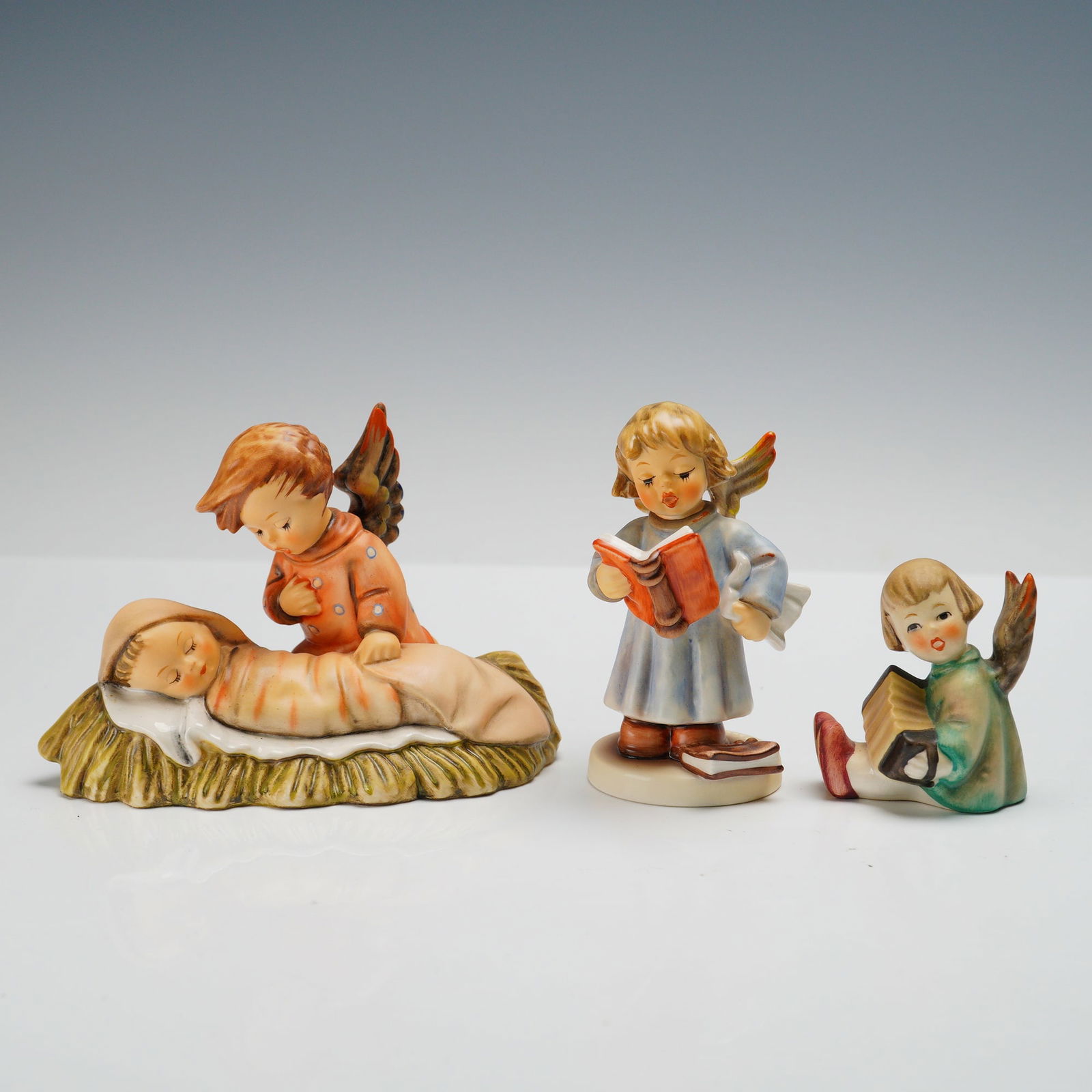 3pc Goebel Hummel Figurines, Angel Trio (1 of 3)