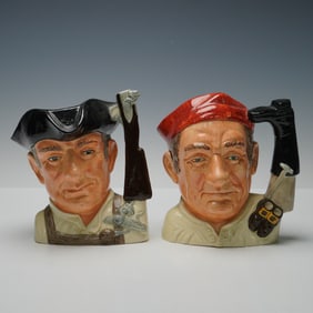 2pc Royal Doulton Character Jugs, D6572 and D6573