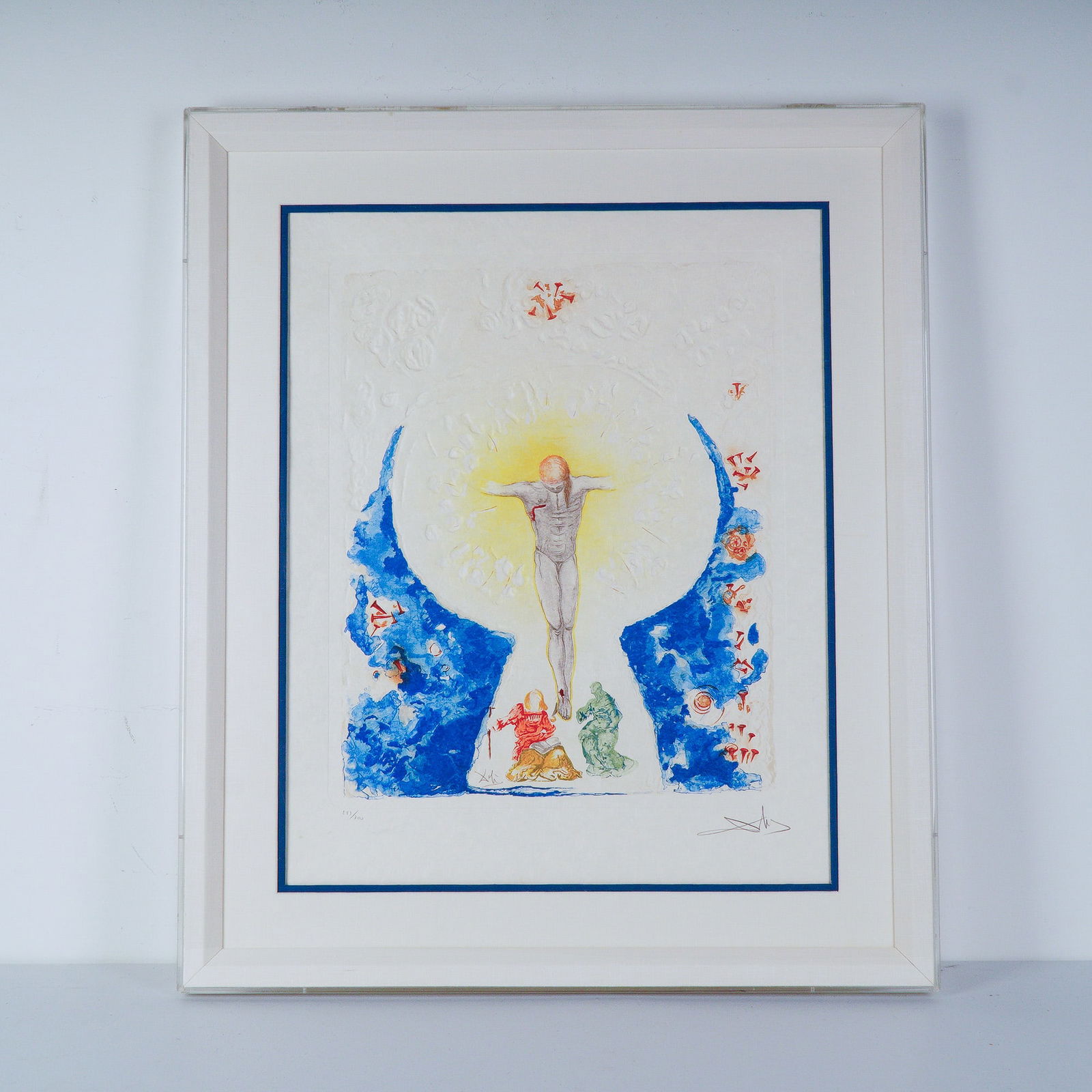 Salvador Dali, Original Two-Sided Embossed Lithograph Intaglio, Signed (1 of 10)