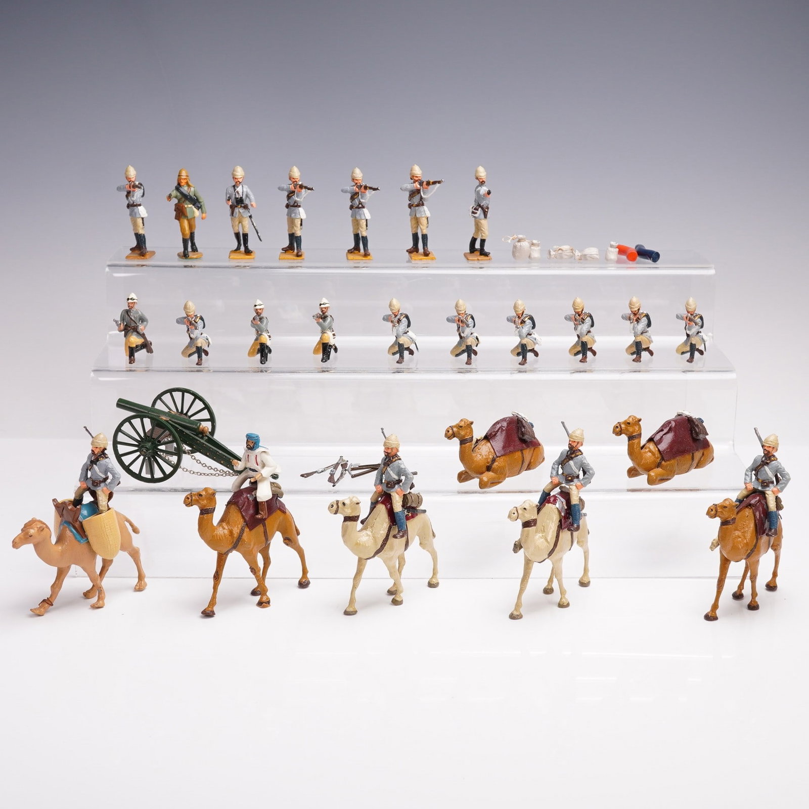 45pc British Colonial Camel Corps Miniature Figurines (1 of 8)