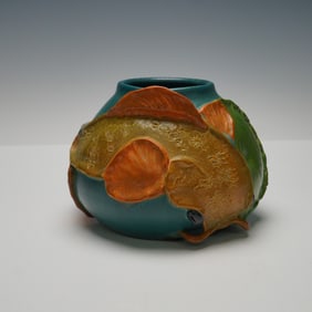 Ephraim Faience Pottery, Koi Vase
