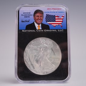 2016 American Silver Eagle One Dollar Coin NCG Graded MS 70