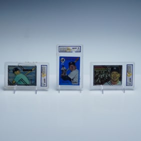 3pc Mickey Mantle WCG Gem Mint Baseball Card Lot