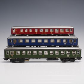 3pc Marklin HO Gauge German Passenger Coaches