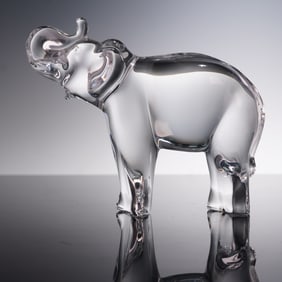 Baccarat Crystal Elephant Figurine
