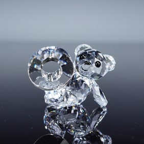 Swarovski Lovlots Crystal Kris Bear Figurine, Number Zero