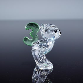 Swarovski Lovlots Crystal Kris Bear Figurine, Number Three