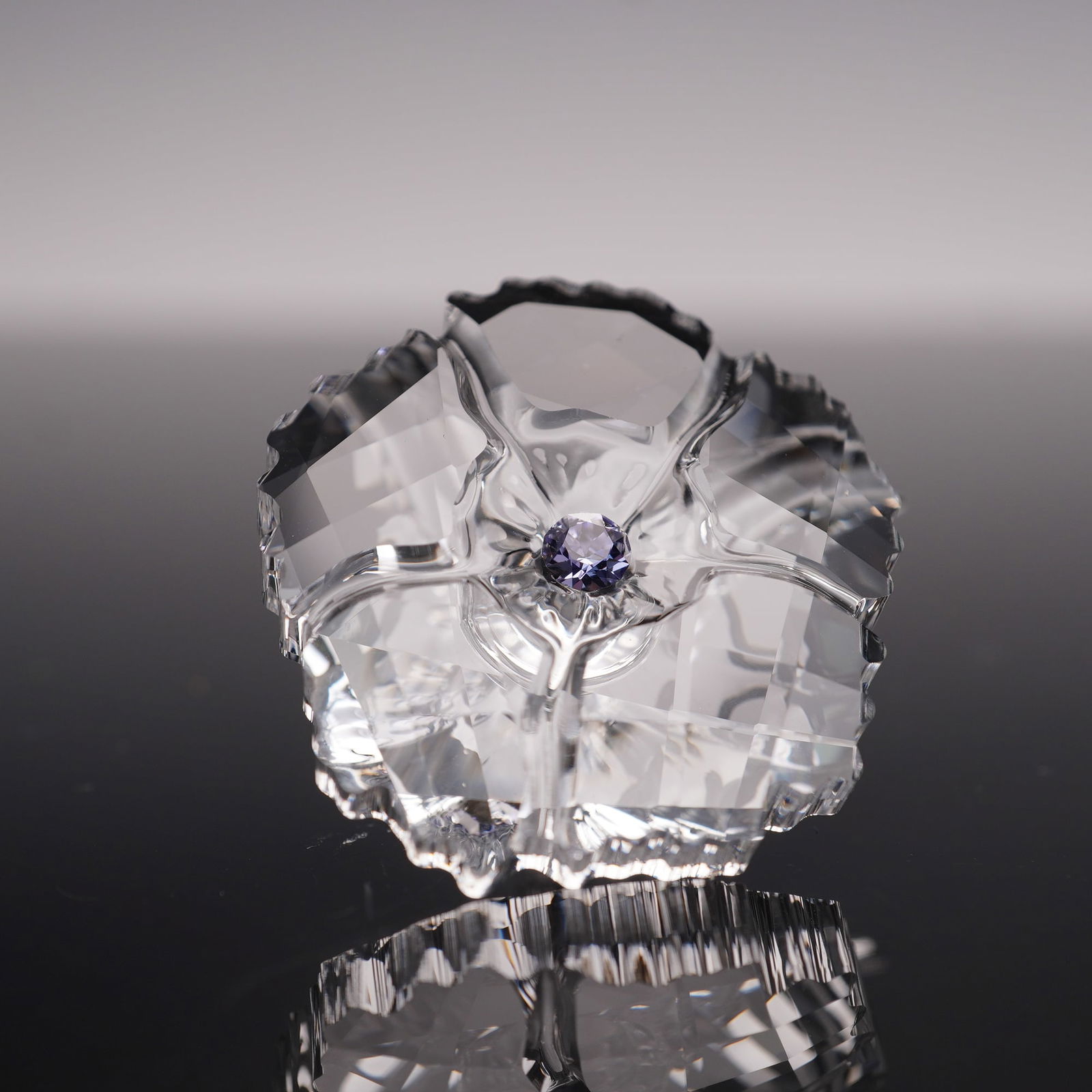 Swarovski Crystal Figurine, Amur Flower (1 of 4)