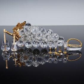 9pc Swarovski Crystal Figurine Collection