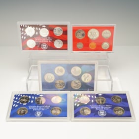 5pc U.S. State Quarter Sets including 1981 Full Set