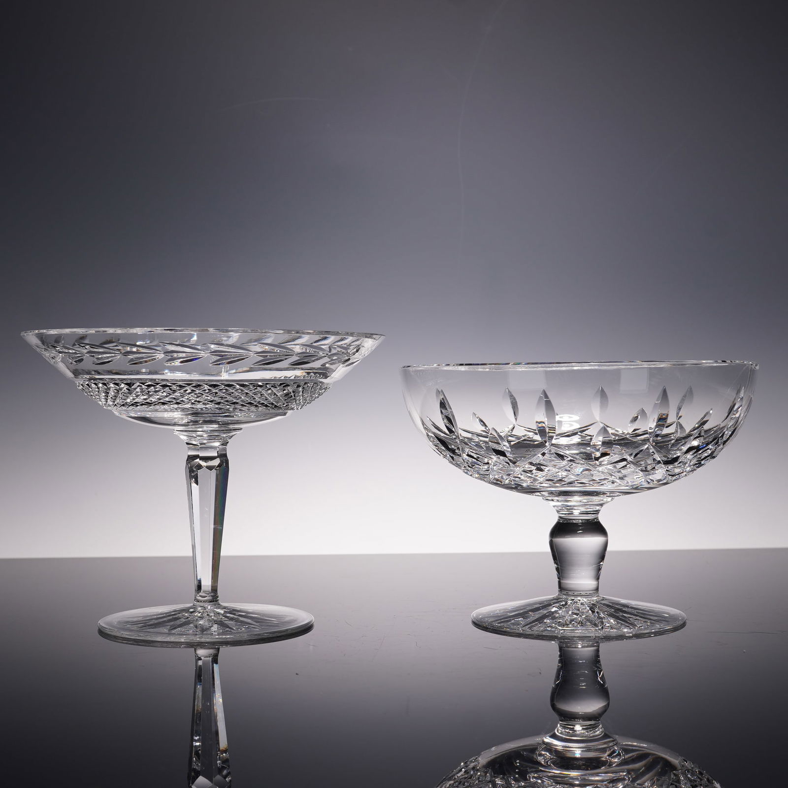 2pc Waterford Crystal Glandore Compote and Footed Bowl (1 of 9)