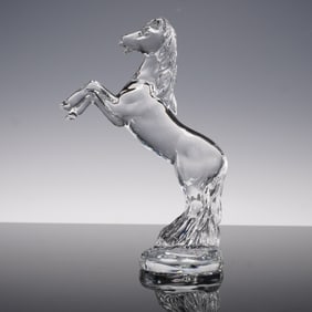Waterford Crystal Figurine, Rearing Horse