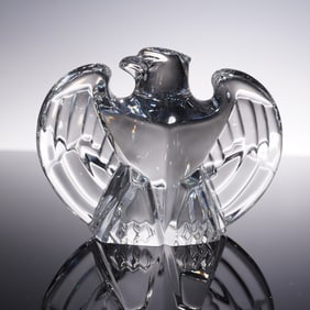Steuben Crystal Paperweight, Eagle Bird
