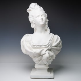 Plaster Bust, In the Manner of Marie Antoinette